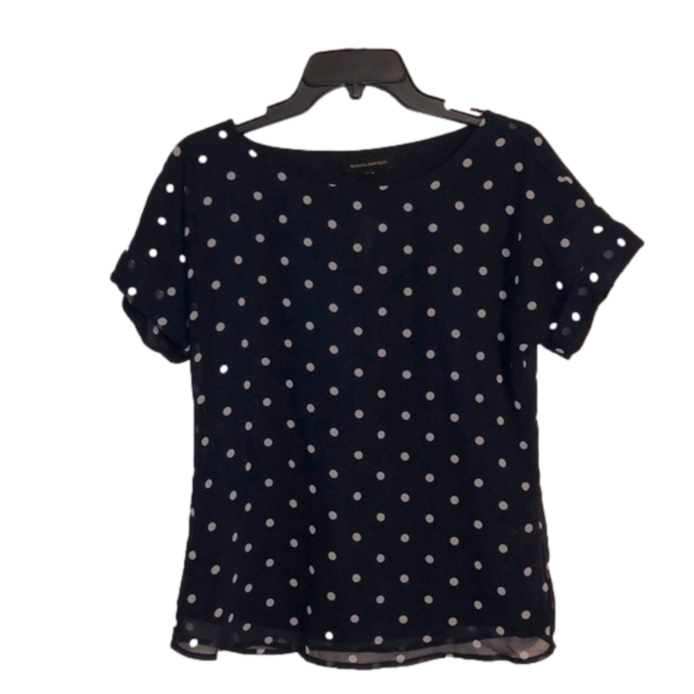 Banana Republic polka dot blouse